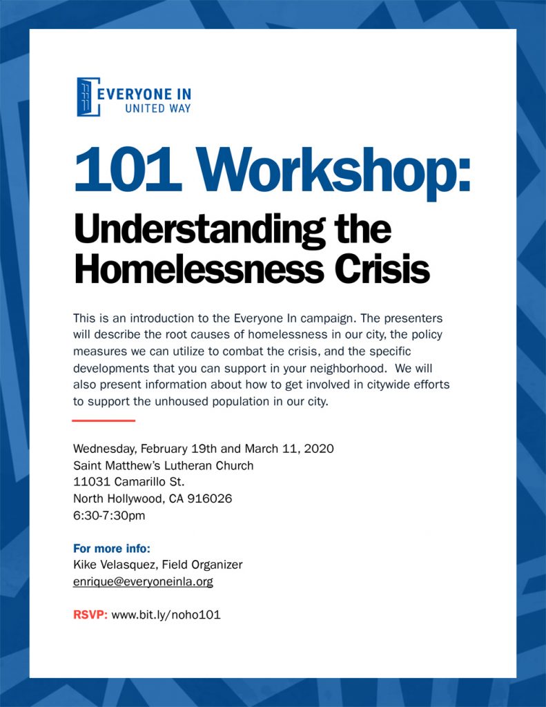 Understanding the Homelessness Crisis Workshop