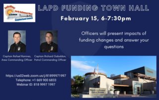 LAPD Funding town hall announcement