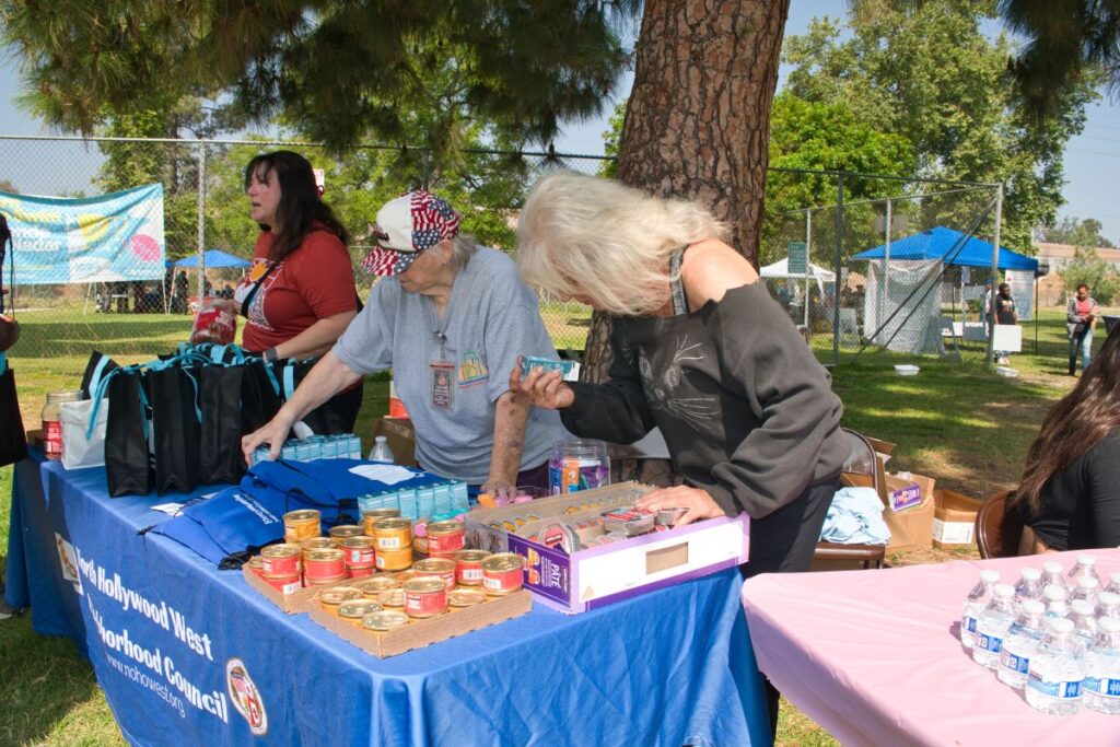 North Hollywood West Neighborhood Council table at Fir Fest