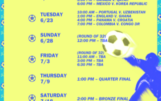 soccer list of events